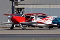 N114BG @ SZP - 1987 William A Garrett SNS-7 taxiing to RWY 4 for departure.  Today we are using a reverse pattern due to strong Santa Ana Winds. - by Dean Heald
