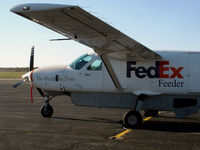 N706FX @ RHI - FedEx Feeder on the ramp in Rhinelander.