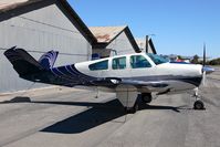 N200BW @ SZP - A very clean 1965 Beech S35 Bonanza N200BW on display at Santa Paula for the October Open House. - by Dean Heald