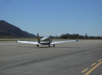 N6423P @ SZP - 1959 Piper PA-24-250 COMANCHE, Lycoming O-540-A1A5 250 Hp, taxi to Rwy 04 - by Doug Robertson