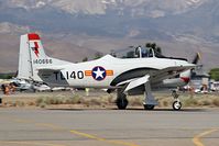 N9022N @ BIH - 1956 North American T-28C N9022N on landing rollout on RWY 30. - by Dean Heald