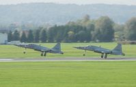 J-3030 @ LOWG - Austrian Air Forces F5  J-3030+3033 - by Dieter Klammer