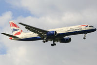 G-CPES @ EGLL - BA 757 on final RWY09L - by Wolfgang Kronfuss