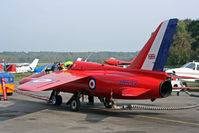 G-NATY @ EGHH - Folland Gnat  (G-NATY) - by Les Rickman