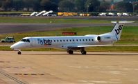 G-EMBO @ EGBB - Embraer in the FLYBe colours - by Terry Fletcher