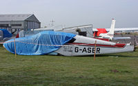G-ASER @ EGHH - May be rebuilt as an exhibit - by Les Rickman