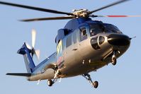 N323CH @ VNY - 1980 Sikorsky S-76 N323CH operated by Helinet for Children's Hospital of Los Angeles. - by Dean Heald