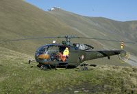 V-262 @ AXALP - This Alouette was on SAR stand by during the Axalp demo. It took some time to take this picture without the public leaving the Axalp in the background. - by Joop de Groot