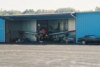 N28TY @ MKG - T-28 Trojan Parked @ Muskegon County Airport (MKG).  My first warbird!  Thanks to Ken Price at Executive Air Transport with helping me get the correct info. - by Mel II