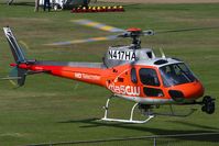 N417HA - KTLA5 The CW N417HA television news helicopter arriving at Hansen Dam Park. - by Dean Heald