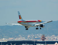 EC-FGH @ LEBL - Caldera de Taburiente on short final RWY 02. - by Jorge Molina