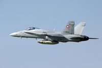 J-5013 @ LSMP - This FA-18 carries the tiger painted Fl St 11 fuel tank. - by Joop de Groot