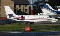 OE-GVO @ EGGW - Sleek Cessna Sovereign - by Terry Fletcher