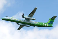 G-JEDP @ EGCC - GREEN DASH 8 - by Kevin Murphy