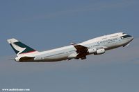 B-HUF @ CYVR - Cathay Pacific taking off from YVR - by Michel Teiten ( www.mablehome.com )