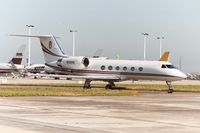 N100HG @ EBBR - pushed back before taxiing to take off on rwy 07L