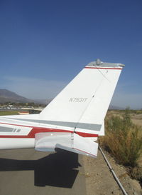 N7531T @ SZP - 1959 Cessna 172A, Continental O-300A 145 Hp, the A model was first to introduce the swept tail 172. - by Doug Robertson