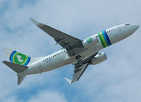 PH-XRB @ LEBL - Taking off RWY 07R. - by Jorge Molina