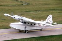 N121H @ DPA - This plane was given to the RCAF as a gift during WWII, serving then as Goose Mk.2 1013.  A couple decades later it was converted to the McKiinnon turbo-prop.  On 6/13/95 this aircraft suffered a fatal crash and was destroyed. - by Glenn E. Chatfield