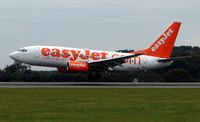 G-EZJF @ EGGW - on a busy day at Luton Airport (UK) - by Terry Fletcher