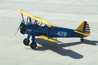 N56878 @ CID - PT-17 41-8153 below the control tower - by Glenn E. Chatfield