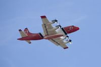 N927AU @ SMX - Landing at Santa Maria Airport fighting the Zaca Fire - by Cathy L. Gregg
