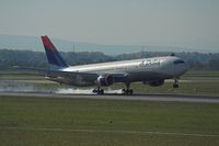 N190DN @ LOWW - Delta Boeing 767 touch down RWY 34 - by Dieter Klammer