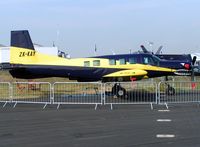ZK-KAY @ EGLF - Pacific Aerospace 750XL at Farnborough 2004 - by Terry Fletcher
