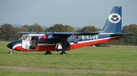 G-AXUB @ EGKH - Islander at Headcorn - by Terry Fletcher