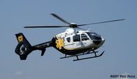 N537LN @ FKN - Civvie dustoff helo easing into Franklin