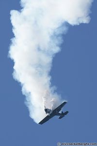 G-CBSS @ EBLE - Yak 52 flat spin. - by Eric Coeckelberghs