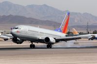 N629SW @ LAS - Southwest Airlines Silver ONE N629SW (FLT SWA1269) from Sacramento Int'l (KSMF) landing on RWY 25L.