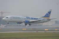 F-GLXQ @ LOWW - Axis Airways 737-400