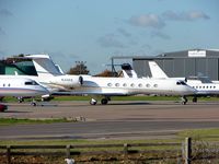 N144KK @ EGGW - G550 at Luton - by Terry Fletcher