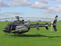 N775SB @ EGBK - Bell 407 visiting Northampton/Sywell - by Simon Palmer