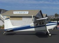 N14PL @ SZP - 1966 Cessna 180H, Continental O-470 230 Hp, taxi - by Doug Robertson
