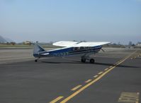 N2573J @ SZP - 1979 Piper PA-18-150 SUPER CUB, Lycoming O-320 150 Hp, taxi off Rwy 22 - by Doug Robertson