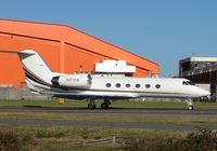 N473CW @ EGGW - Gulfstream 4 departs Luton - by Terry Fletcher
