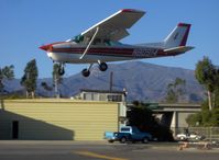 N80914 @ SZP - 1976 Cessna 172M, Lycoming O-320-E2D 150 Hp, on short final for flaps landing Rwy 22 - by Doug Robertson