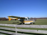 N210WA @ IA27 - Beautiful fall day visitor to Antique Airfield near Blakesburg, IA - by BTBFlyboy