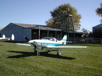 N214MM @ IA27 - First Lancair to visit Antique Airfield near Blakesburg, IA