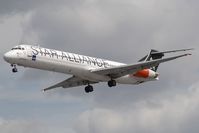 OY-KHE @ EGLL - Scandinavian Airlines MD80