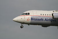 OO-DJZ @ EBBR - flight SN2902 is descending to rwy 25L