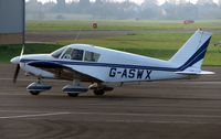 G-ASWX @ EGBJ - Pa-28-180 at Gloucestershire (Staverton) Airport - by Terry Fletcher