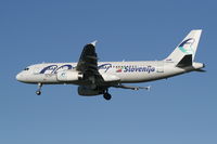 S5-AAC @ EBBR - Descending to rwy 25L - by Daniel Vanderauwera