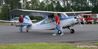 N2840E @ MCZ - Pushing the Aeronca around, prepping for departure - by Paul Perry