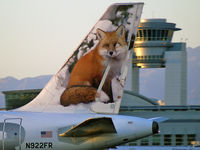 N922FR @ KLAS - Frontier Airlines - 'Fox' / 2003 Airbus A319-111 - by Brad Campbell