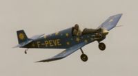 F-PEVE @ LFOB - it's my, this plane crashed in 1987 after total refit, was built in 1952 by club members, it's scan of Argentique. Pictured during first flight with snowy weather, sorry for my english - by claudine idot