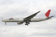 JA705J @ EGLL - JAL 777-200