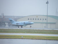 72-3006 @ RJNN - Hawker Siddeley U-125A/gets airborne in the pouring rain at Nagoya/Komaki AFB